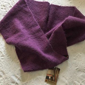 Red Maple Sportswear Handwoven Purple Alpaca/Nylon Infinity Scarf, New with Tag
